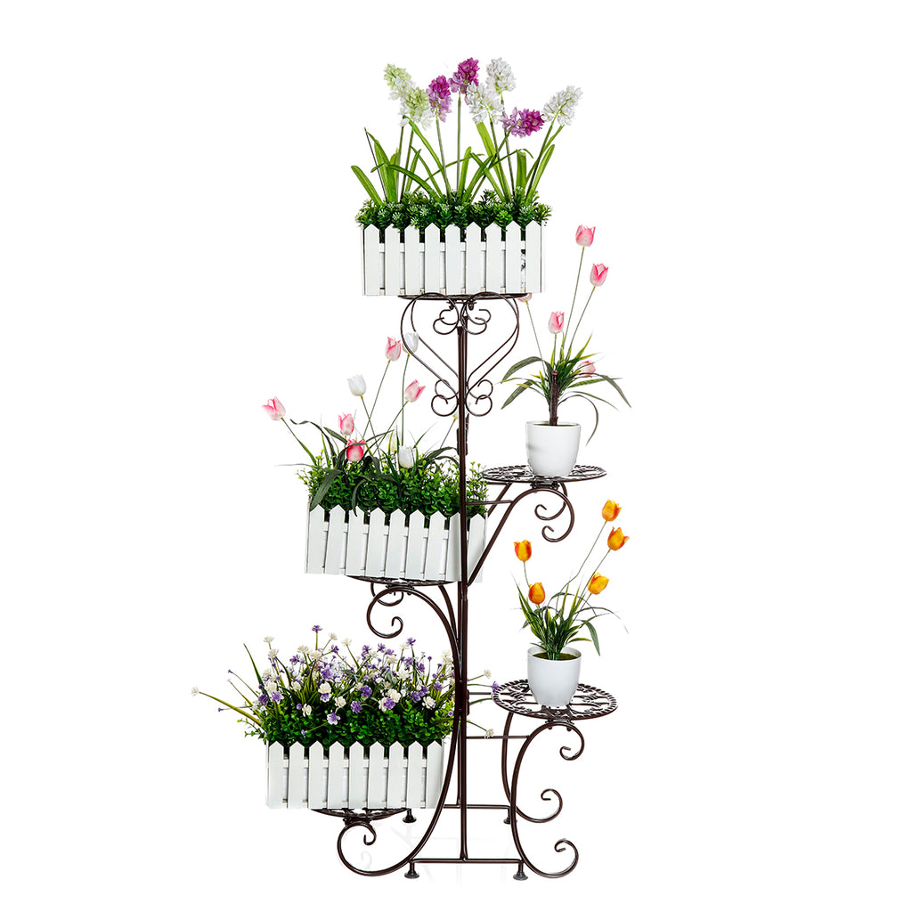 5 Tier Metal Plant Stand & Flower Pot Holder