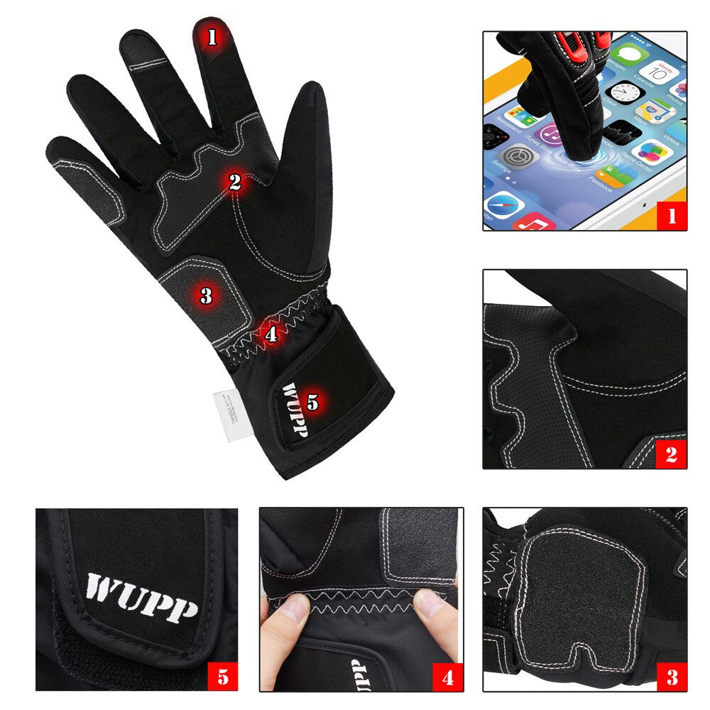 Motorcycle gloves 100% Waterproof windproof Winter