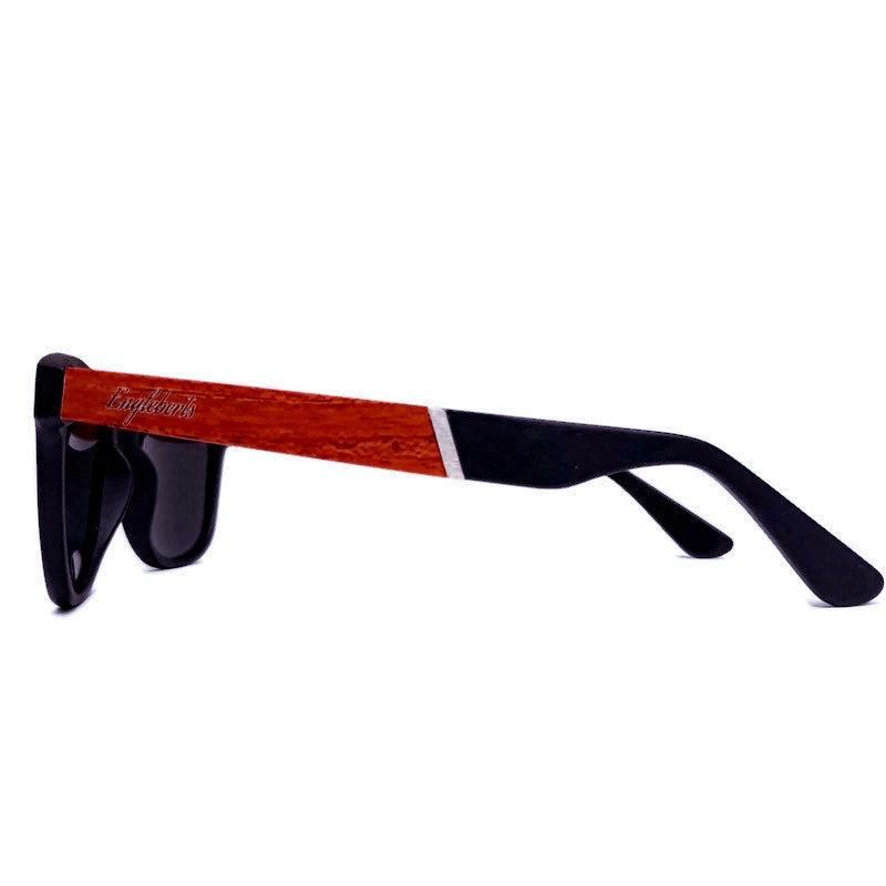 Cherry Wood and Acetate Polarized Sunglasses