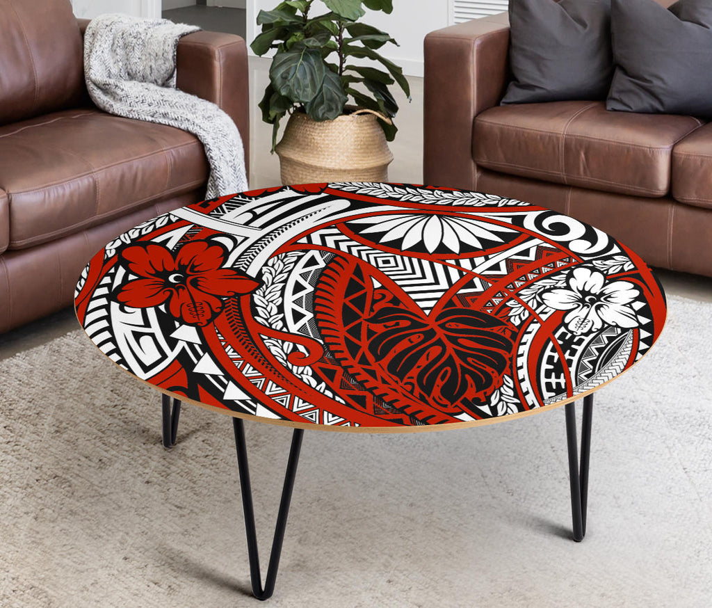 Circular Coffee Table ( With the tribal design