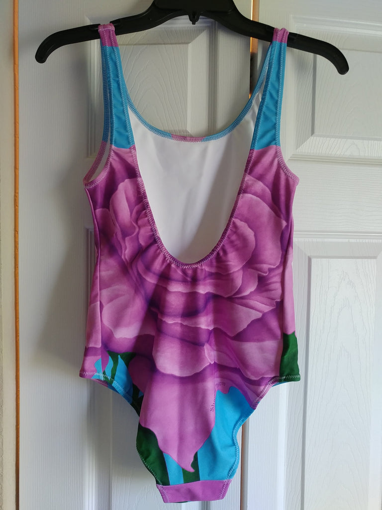 Purple Rose One-Piece Swimsuit