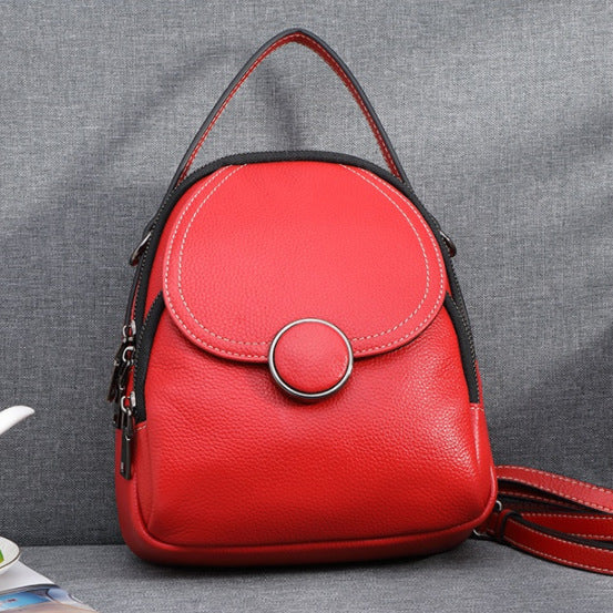 Ladies Fashion Leather Backpack
