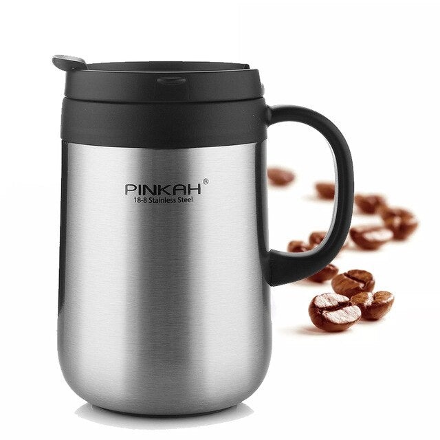 304 stainless steel lettering mug with handle