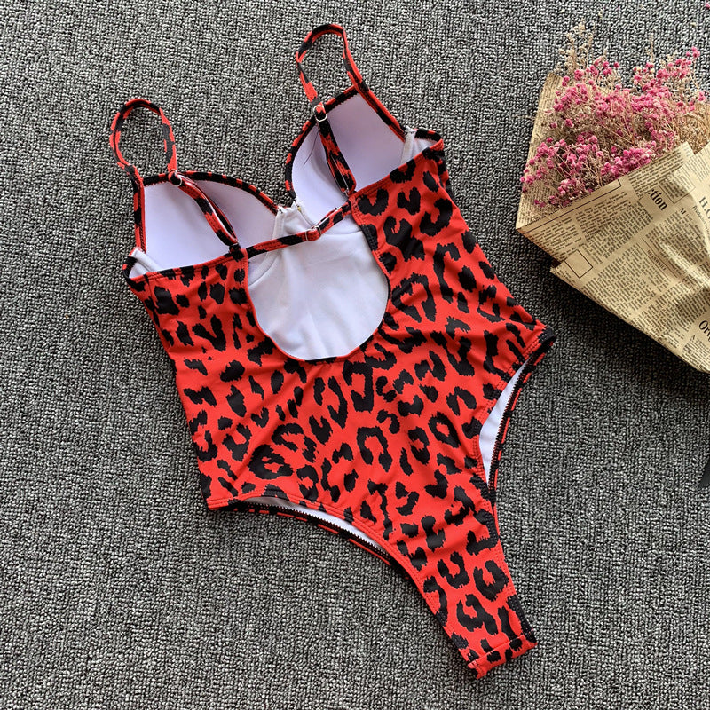 Sexy Leopard Printed Push Up Swimsuit