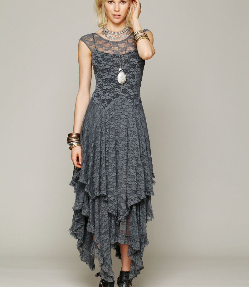 Lace long dress