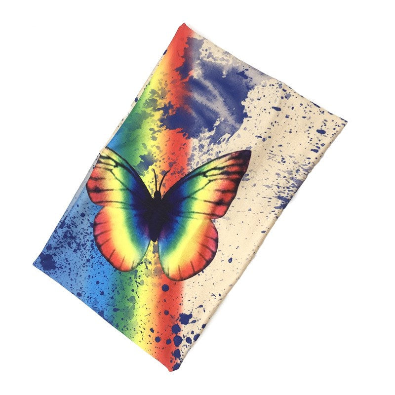 Stretch Colored Butterfly Sports Wide Headband