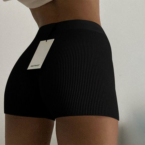 Knitted Bodycon Shorts