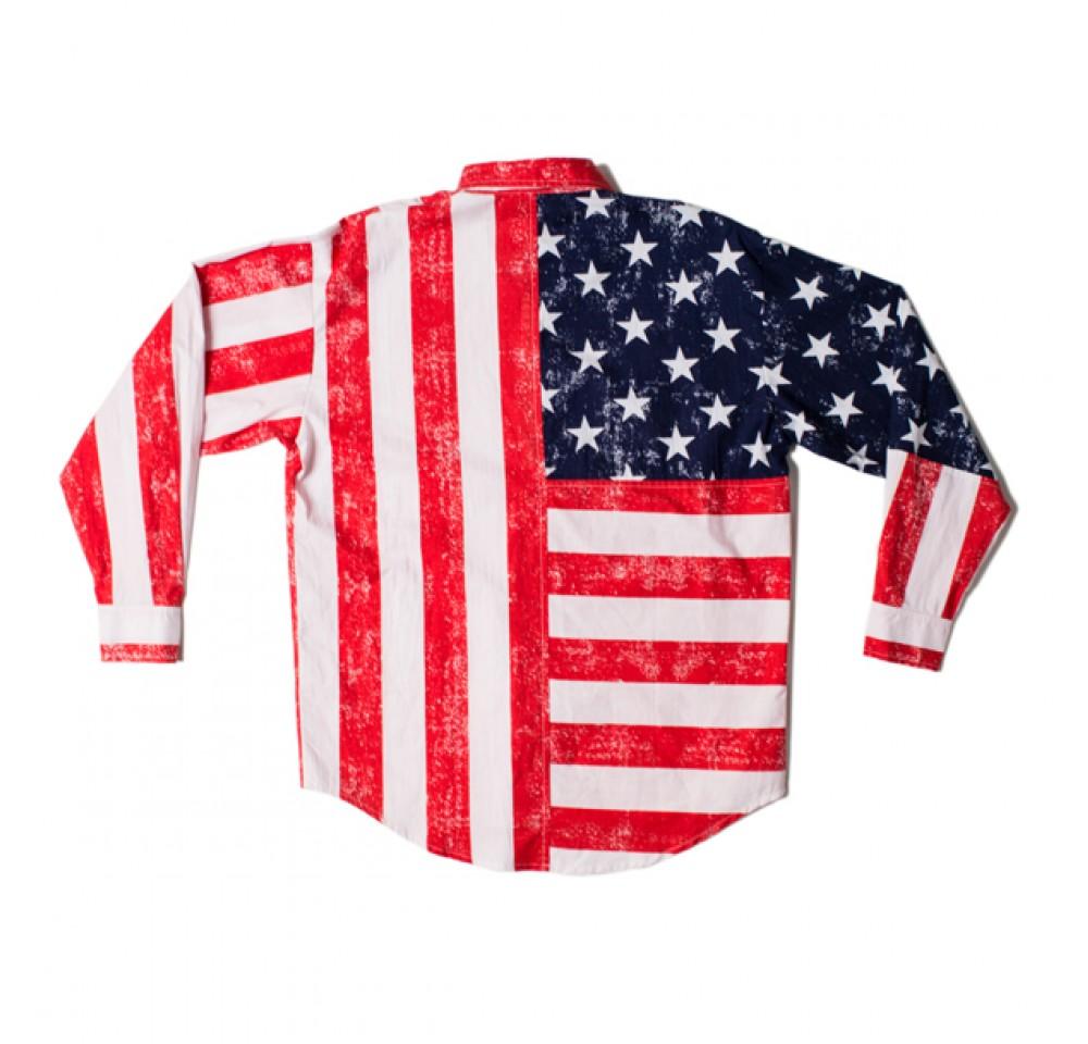 American flag shirt with long sleeves 167201