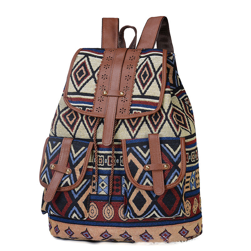 Ethnic style backpack