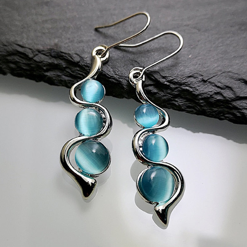 Resin Blue Moonstone Earring For Women