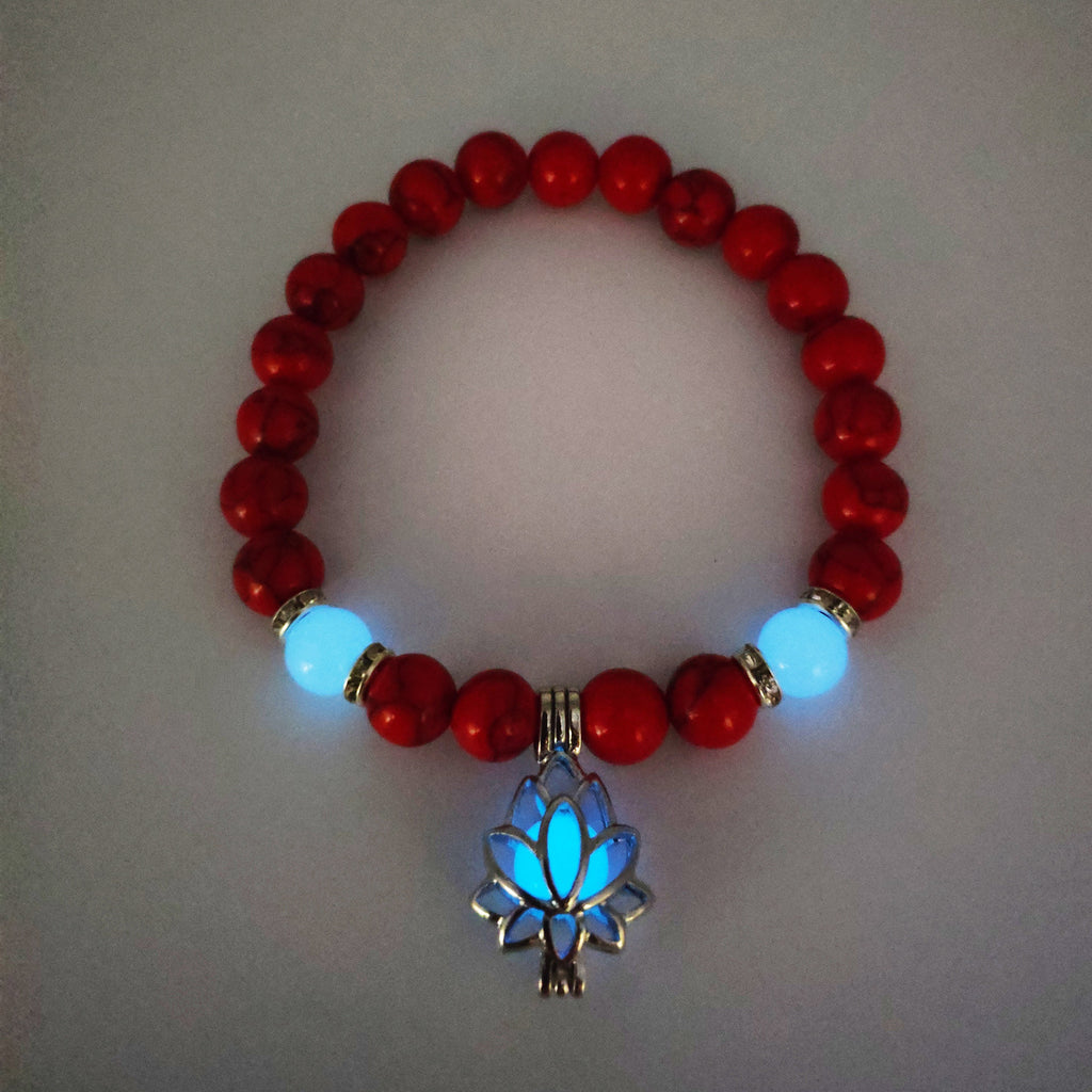 Energy Luminous Lotus Strand Bead Bracelet