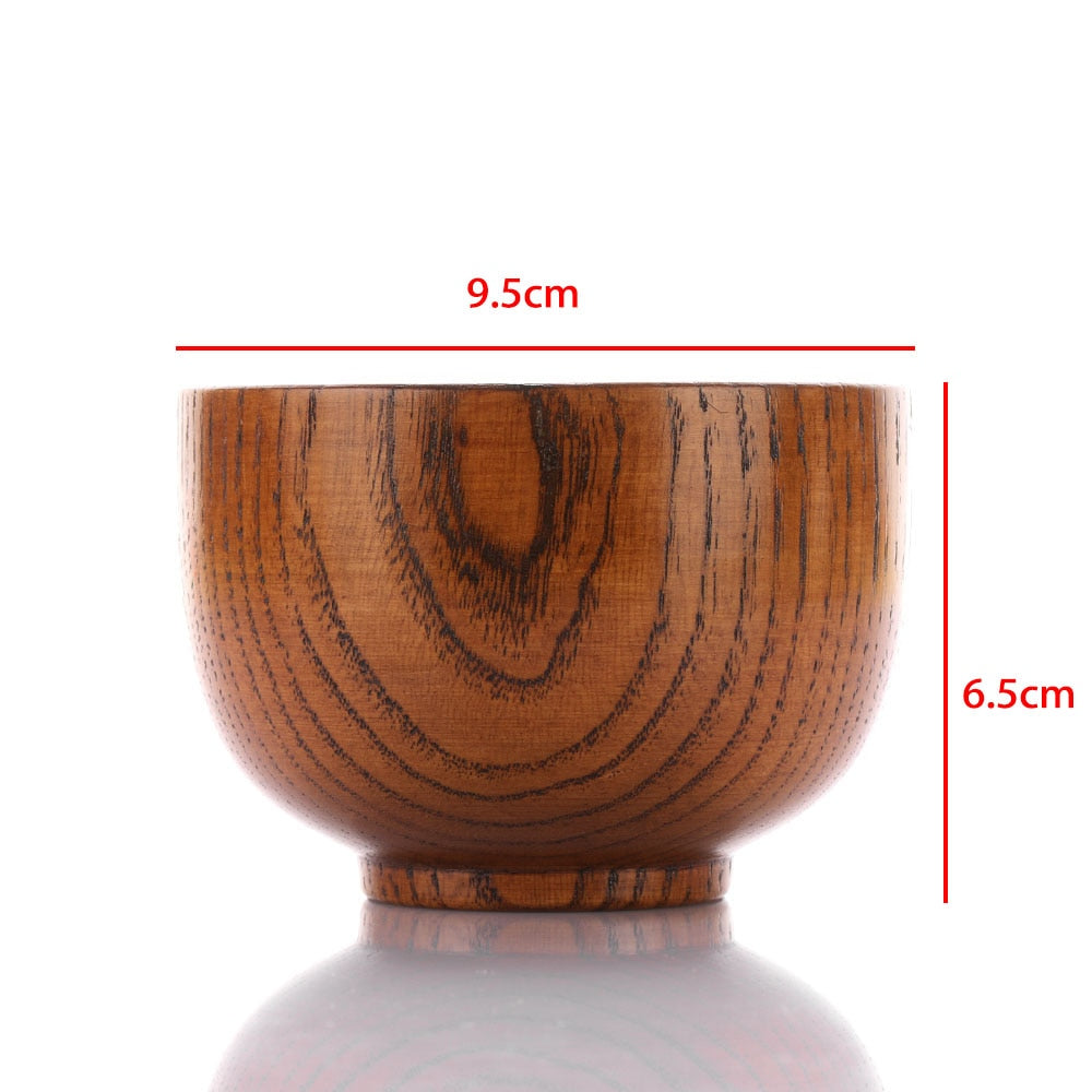 Natural Round Wood Bowls