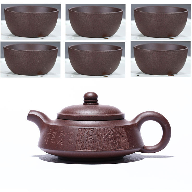Purple Clay Teapot Set