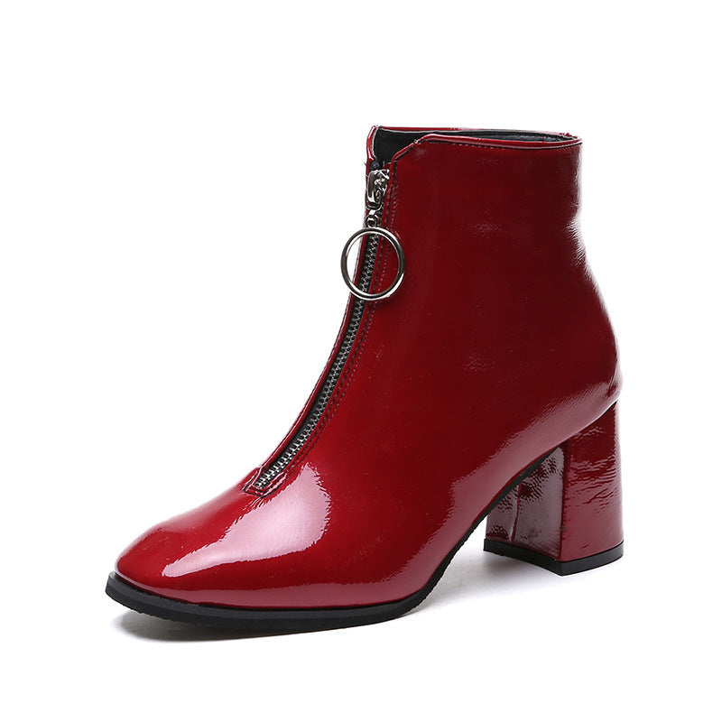 Autumn and winter thick heel Martin boots