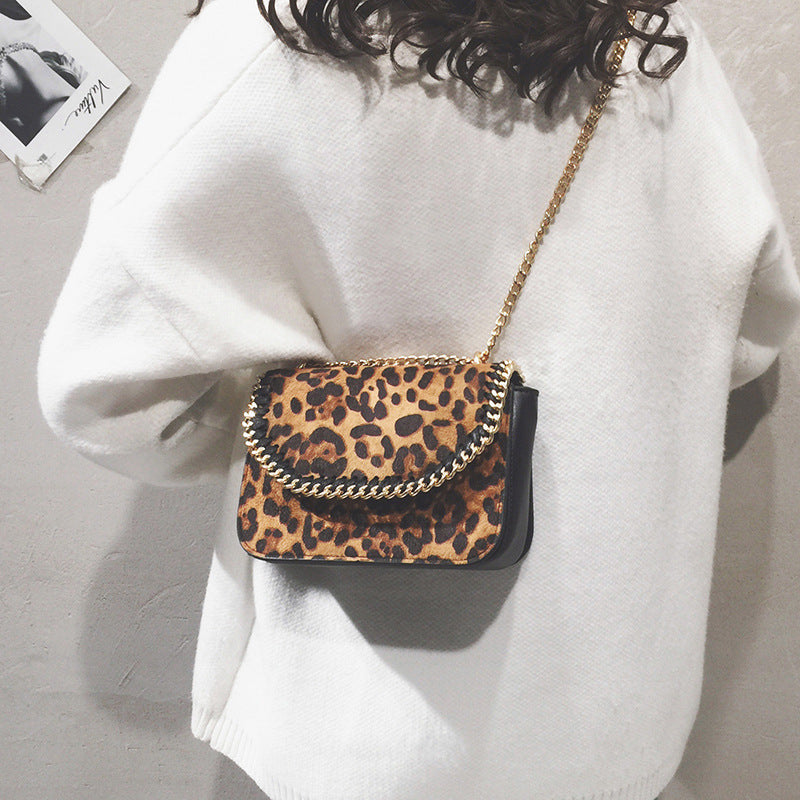 Fashionable Wild Leopard Crossbody Bag