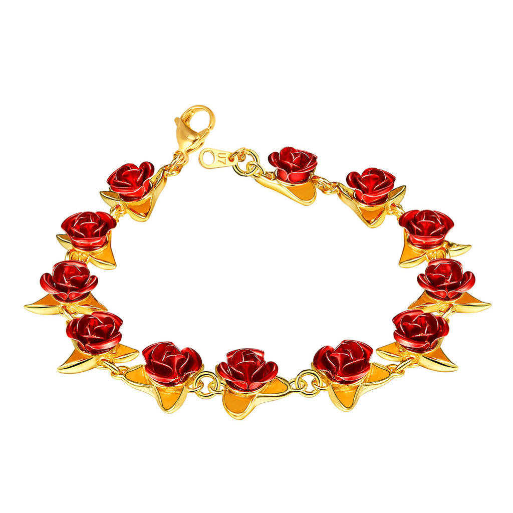 Fashion Rose Flower Bracelet