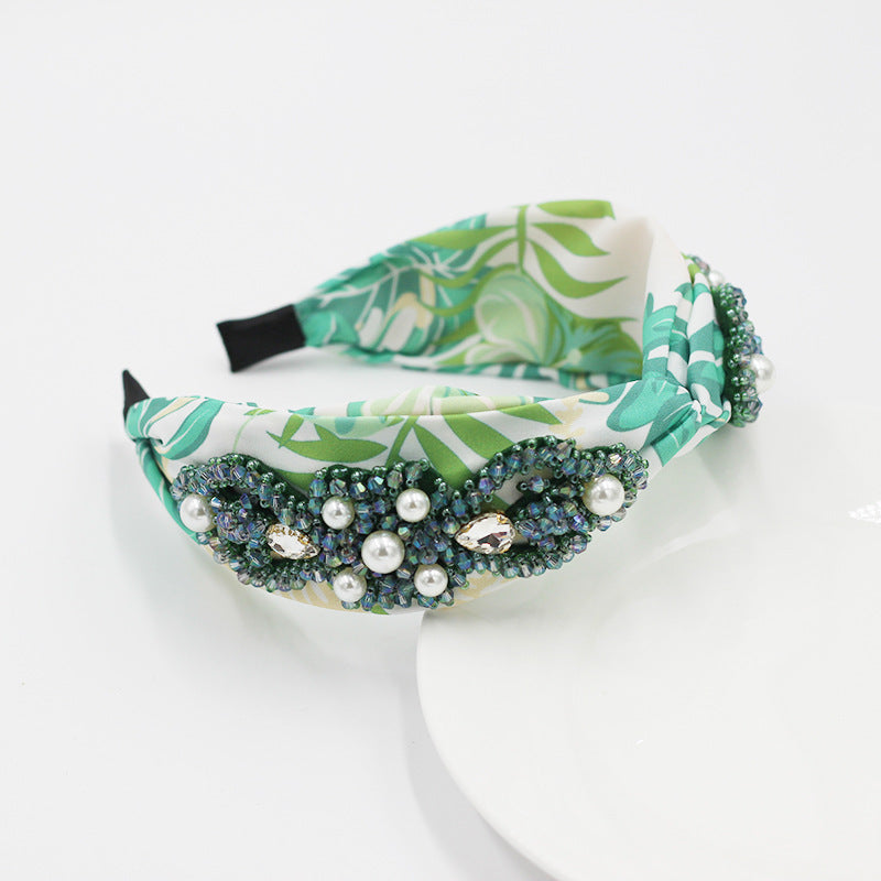Korean Style Colored Fabric Cross-knotted Headband