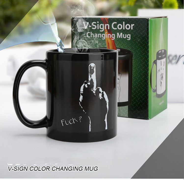Funny ghost heating color changing cup