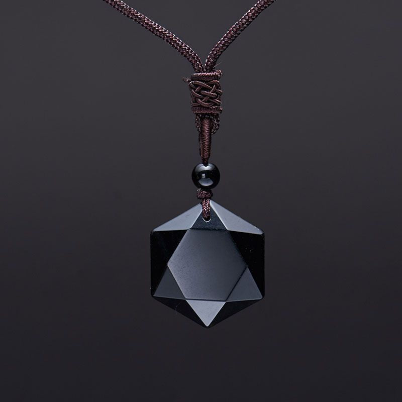 Pendulum energy stone necklace
