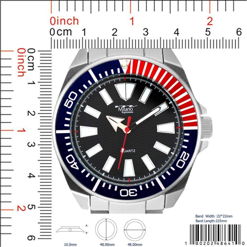 48MM Milano Expressions Metal Band Watch