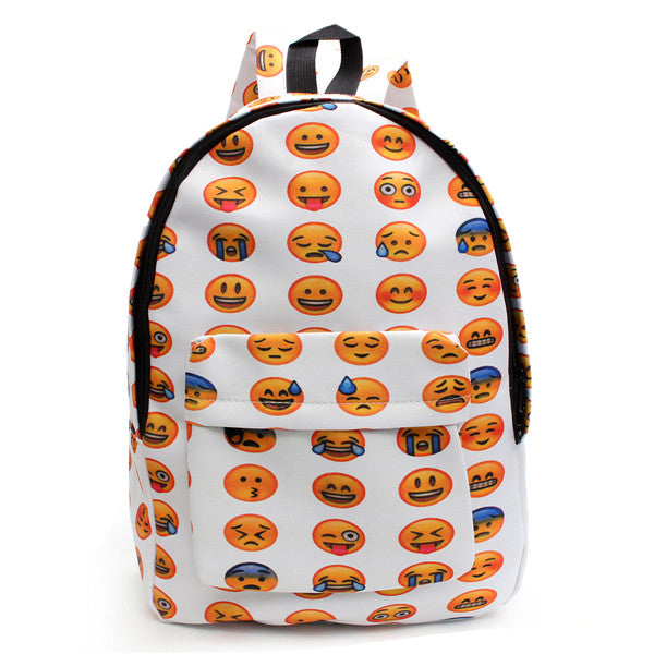 Cute Cartoon Emoji Backpack