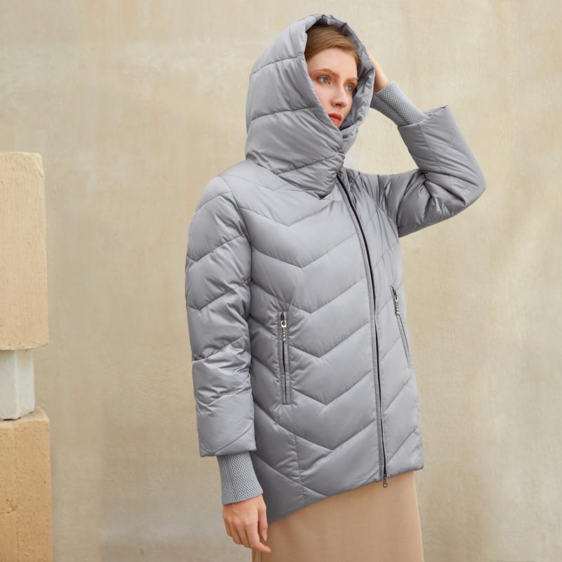 Hooded women winter coat Cotton warm parkas coat female Elegant causal