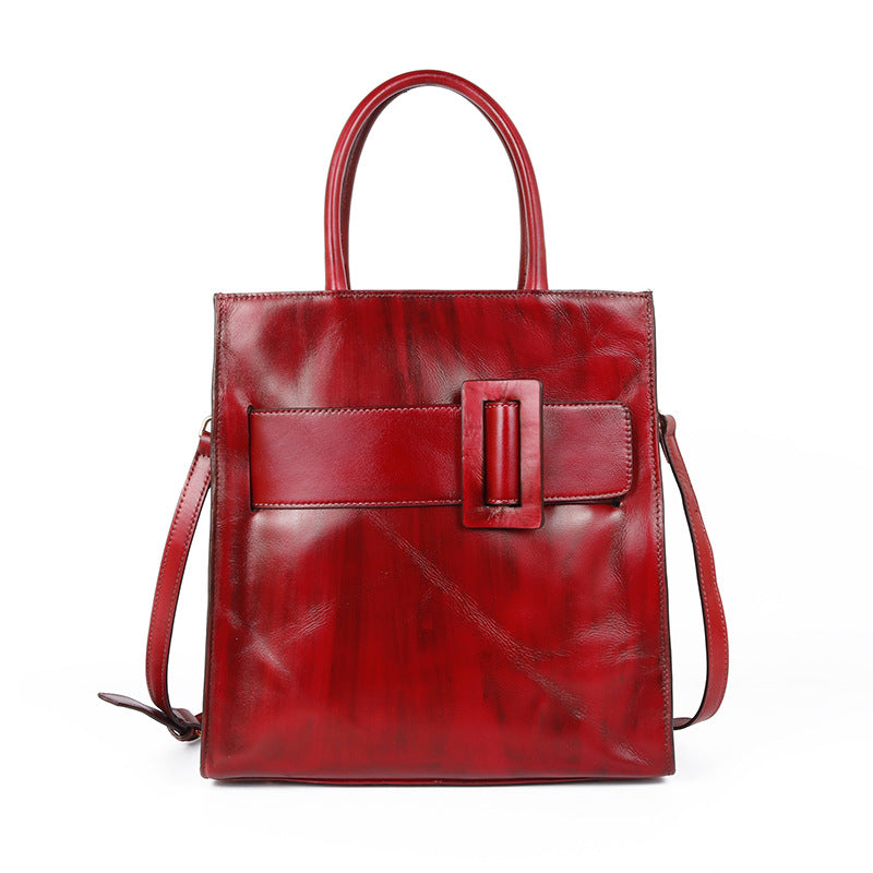 Chinese Style Large-Capacity One-Shoulder Diagonal Handbag