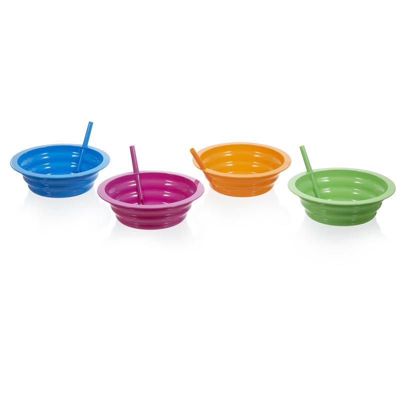 Arrow Home Products  Sip-A-Bowl  22 oz. Assorted  Plastic  Round  Bowl