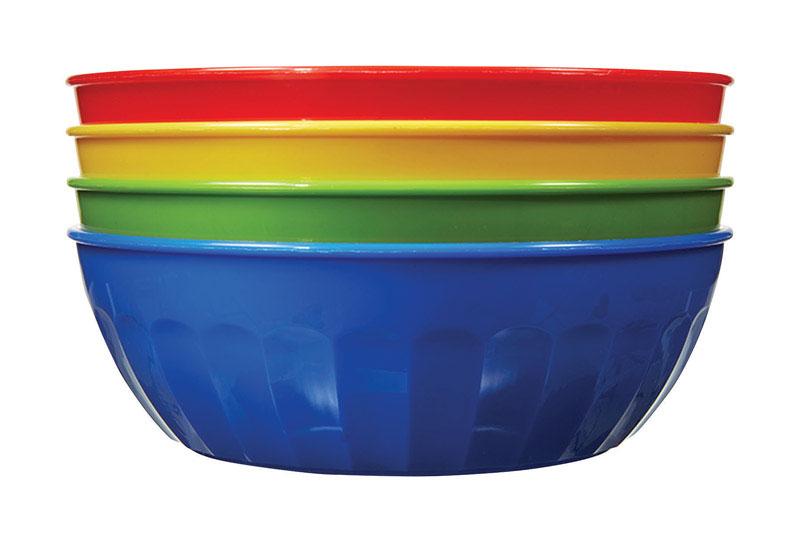 Arrow Home Products  16 oz. Assorted  Plastic  Round  Bowl  5-1/2 in.