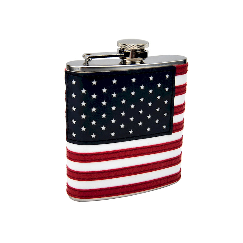 6oz American Flag Flask
