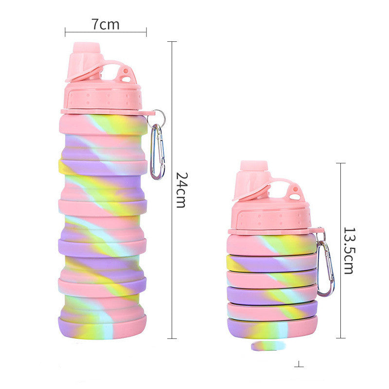 Fold Silicone Cute Water Bottles