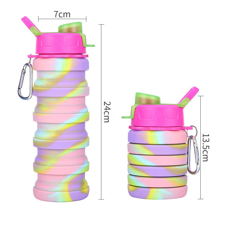 Fold Silicone Cute Water Bottles