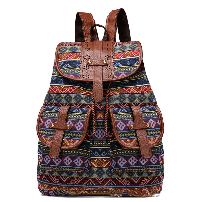 Ethnic style backpack