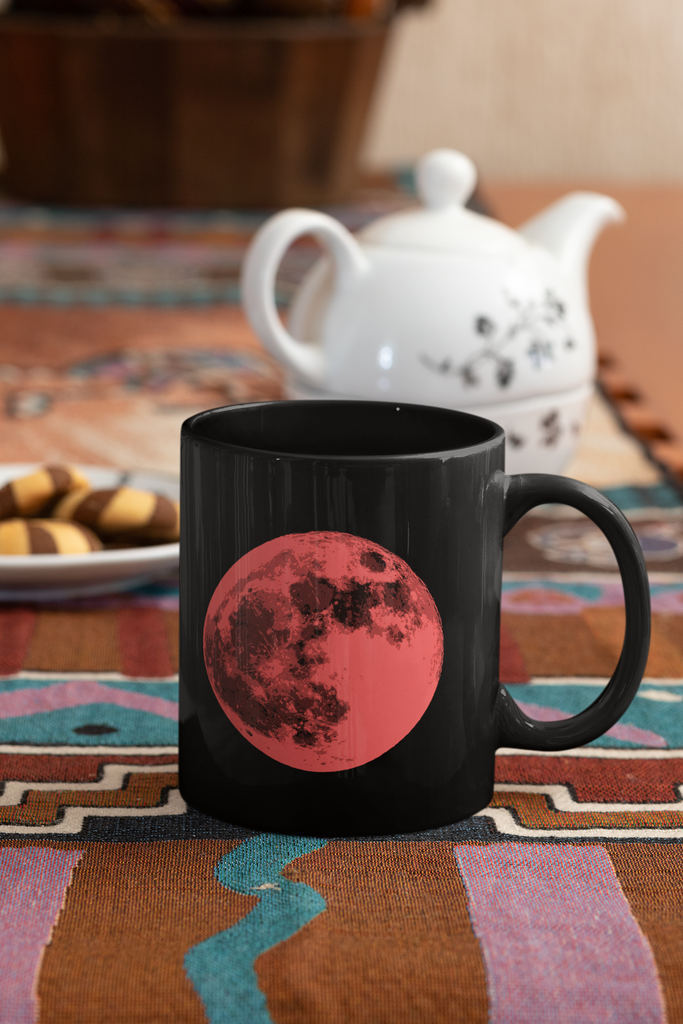 Contemporary Full Moon Pop Art Coffee Mug
