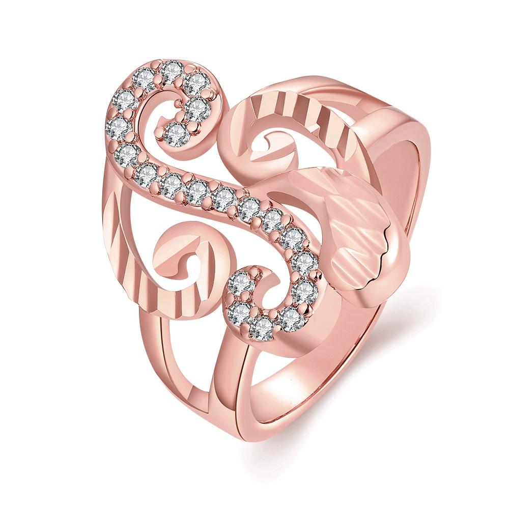 18K Rose Gold Plated Huguette Ring made with Swarovski Crystals