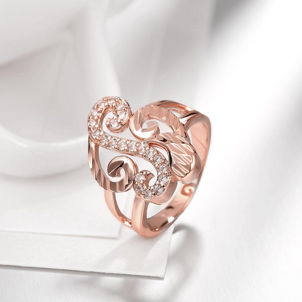 18K Rose Gold Plated Huguette Ring made with Swarovski Crystals
