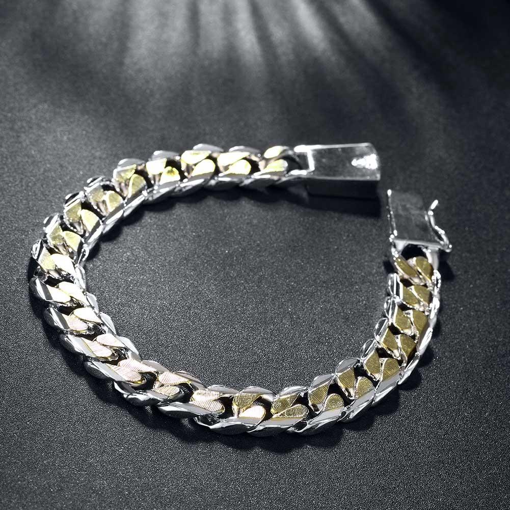 Duo Toned 14K Gold Plating Italian Curb Link Chain