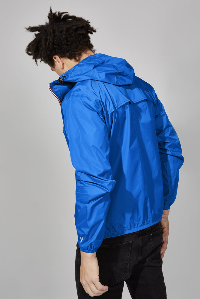 Max - Royal Blue Full Zip Packable Rain Jacket