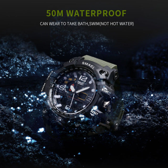 Men Military 50m Waterproof Wristwatch