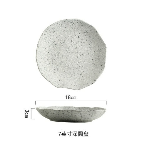 Granite Pattern Ceramic Dish