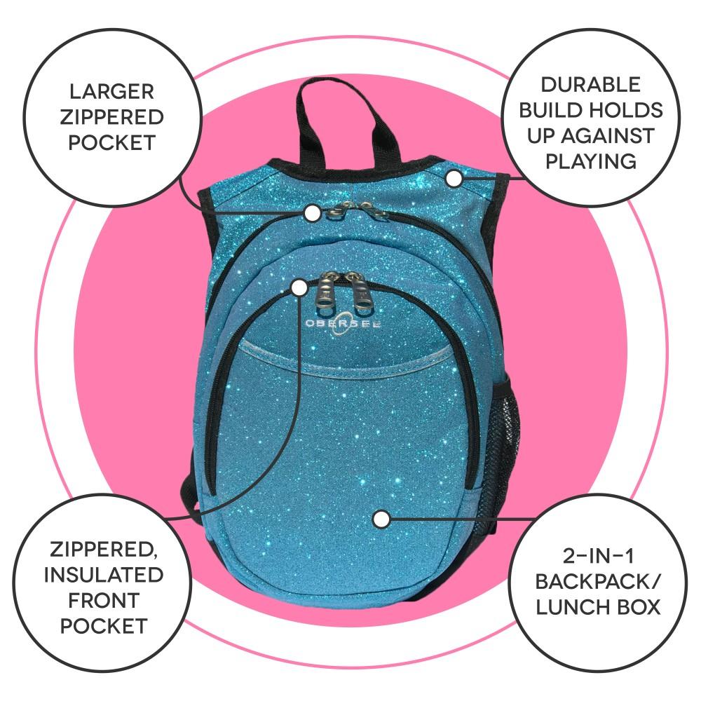 O3KCBP029 Obersee Mini Preschool Backpack for Girls with integrated