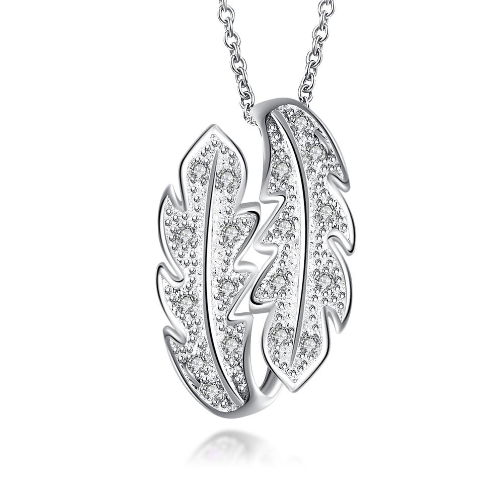 Clichy Necklace in 18K White Gold Plated made with Swarovski Crystals