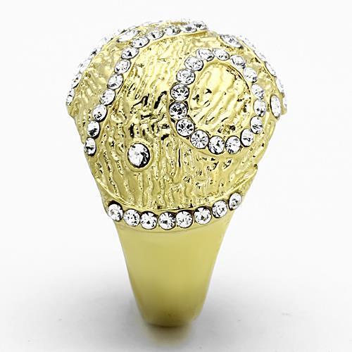 Women Stainless Steel Synthetic Crystal Rings