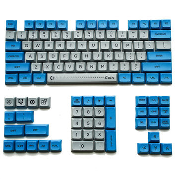 104 Keys Dark Blue Vintage Keycaps