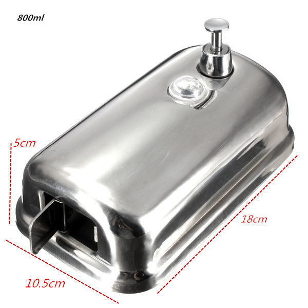 500/800/1000ml Stainless Steel Wall-mounted Liquid Soap Dispenser
