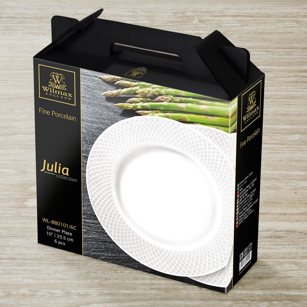 Fine Julia Porcelain 24 Piece Dinnerware Set For 6  WL-555025