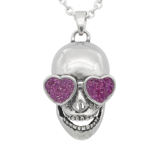 Love In Your Eyes Skull Necklace