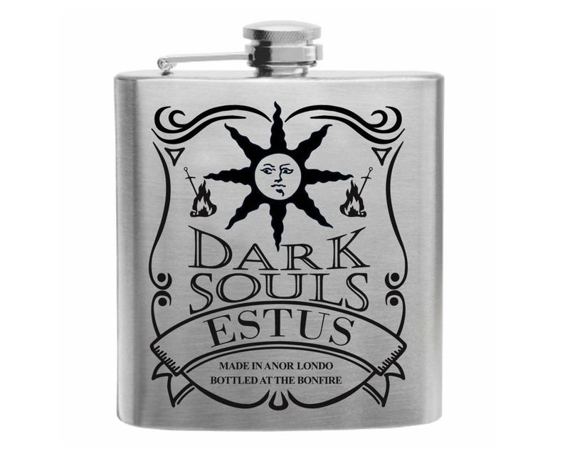 Souls of The Dark Warrior of Sunlight Estus Stainless Steel Hip Flask