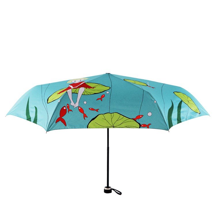 Bathing Girl Sunny Umbrella