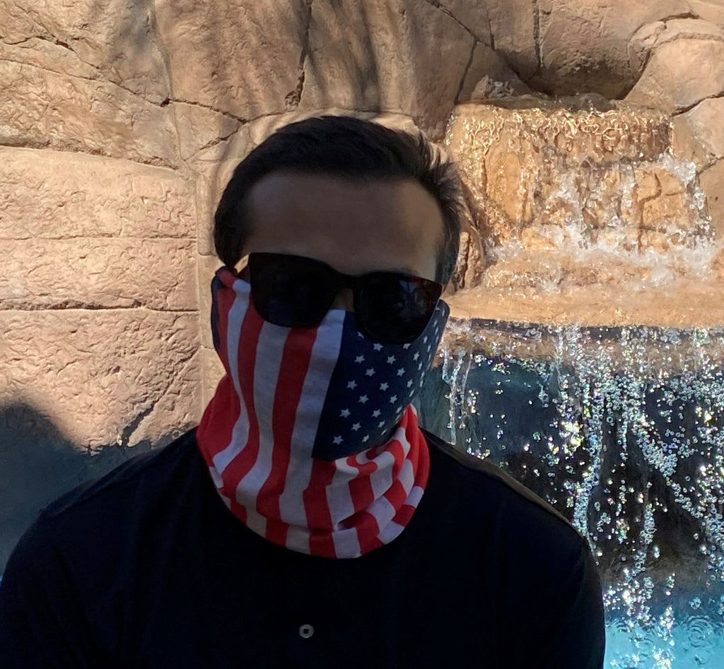 USA AMERICAN FLAG Face Mask Bandanna